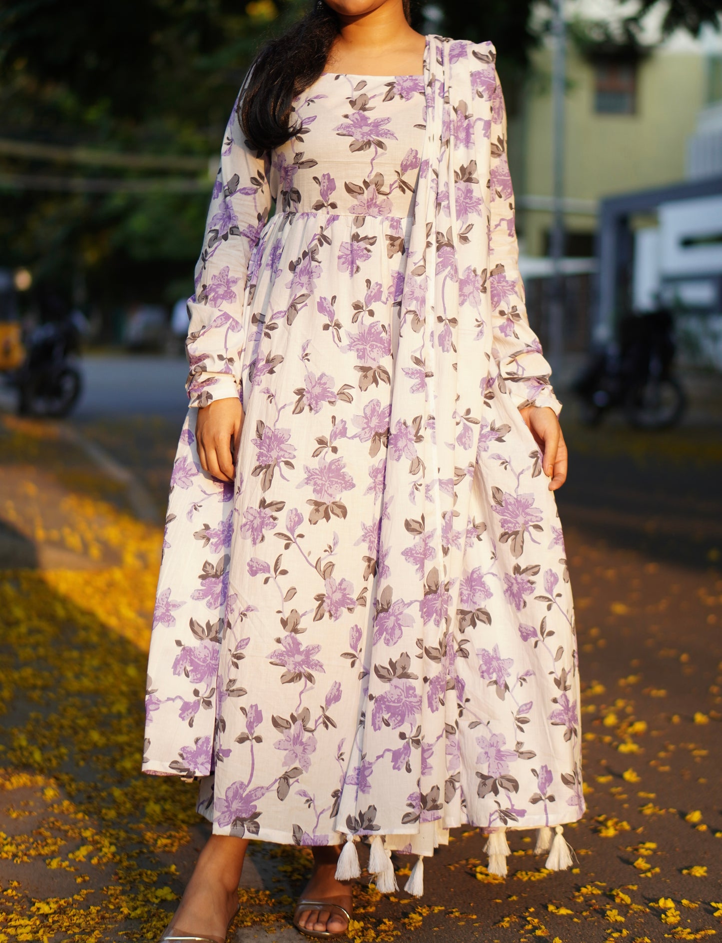 Maxi with dhupatta (Bottom not included)