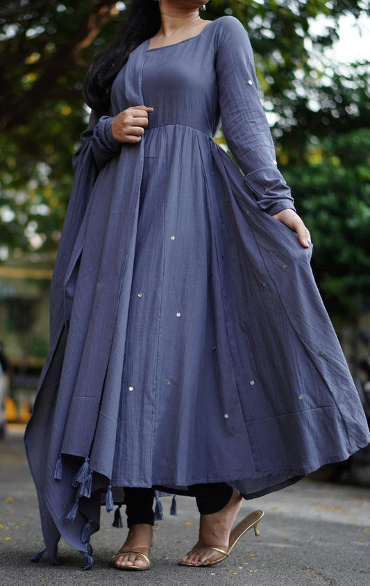 Maxi with dhupatta (Bottom not included)