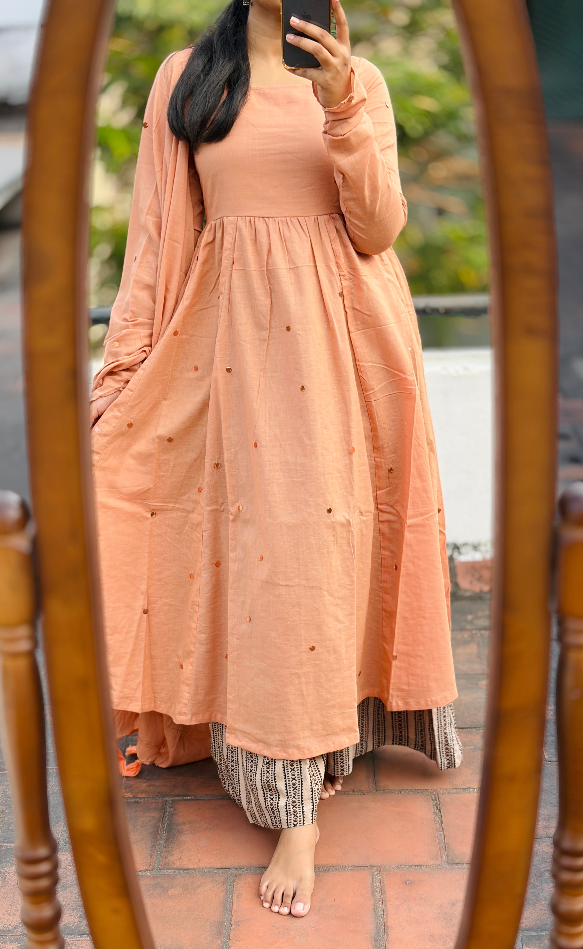 Anarkali with dhupatta (Bottom not included)