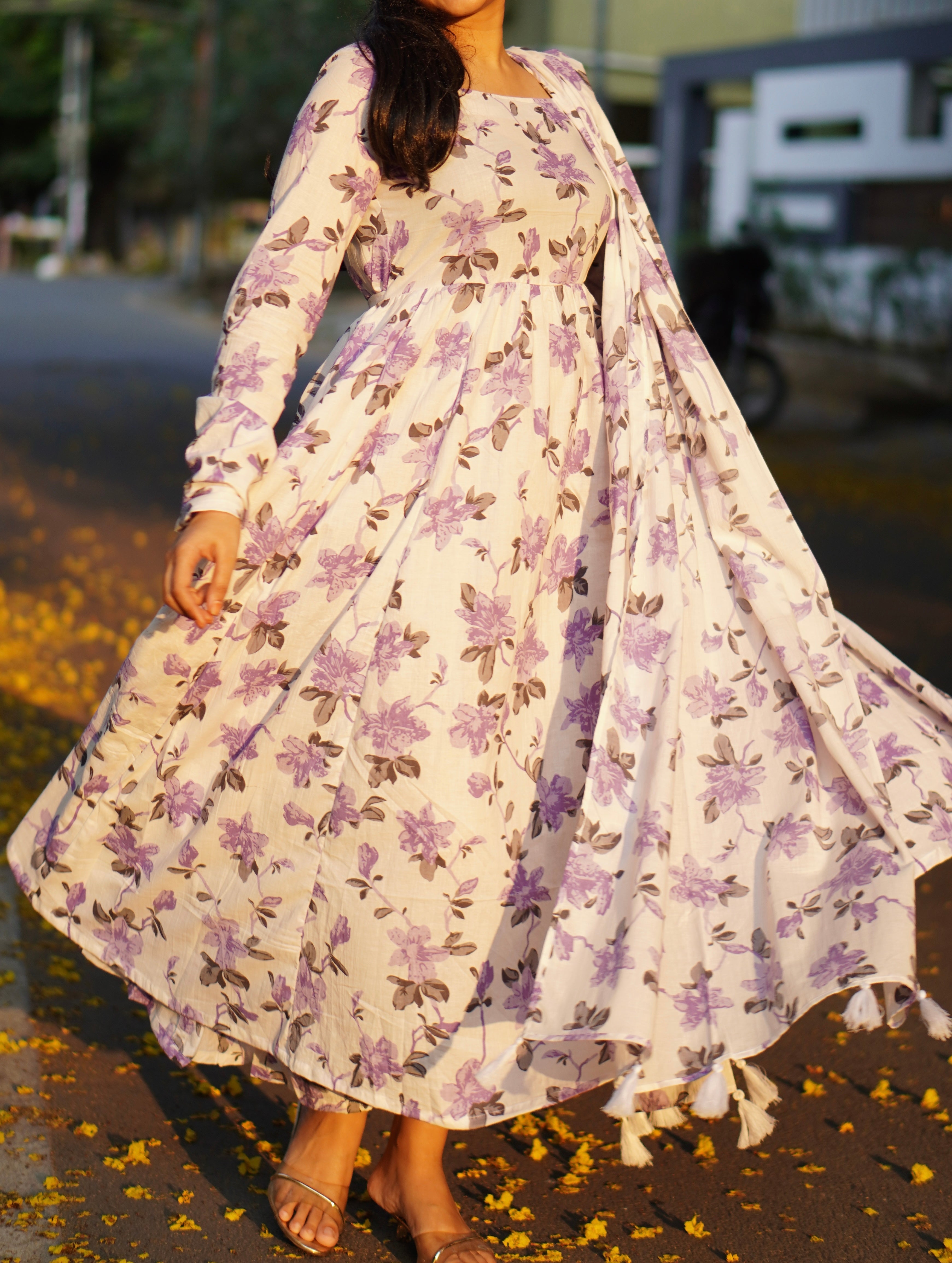 Anarkali with dhupatta (Bottom not included)