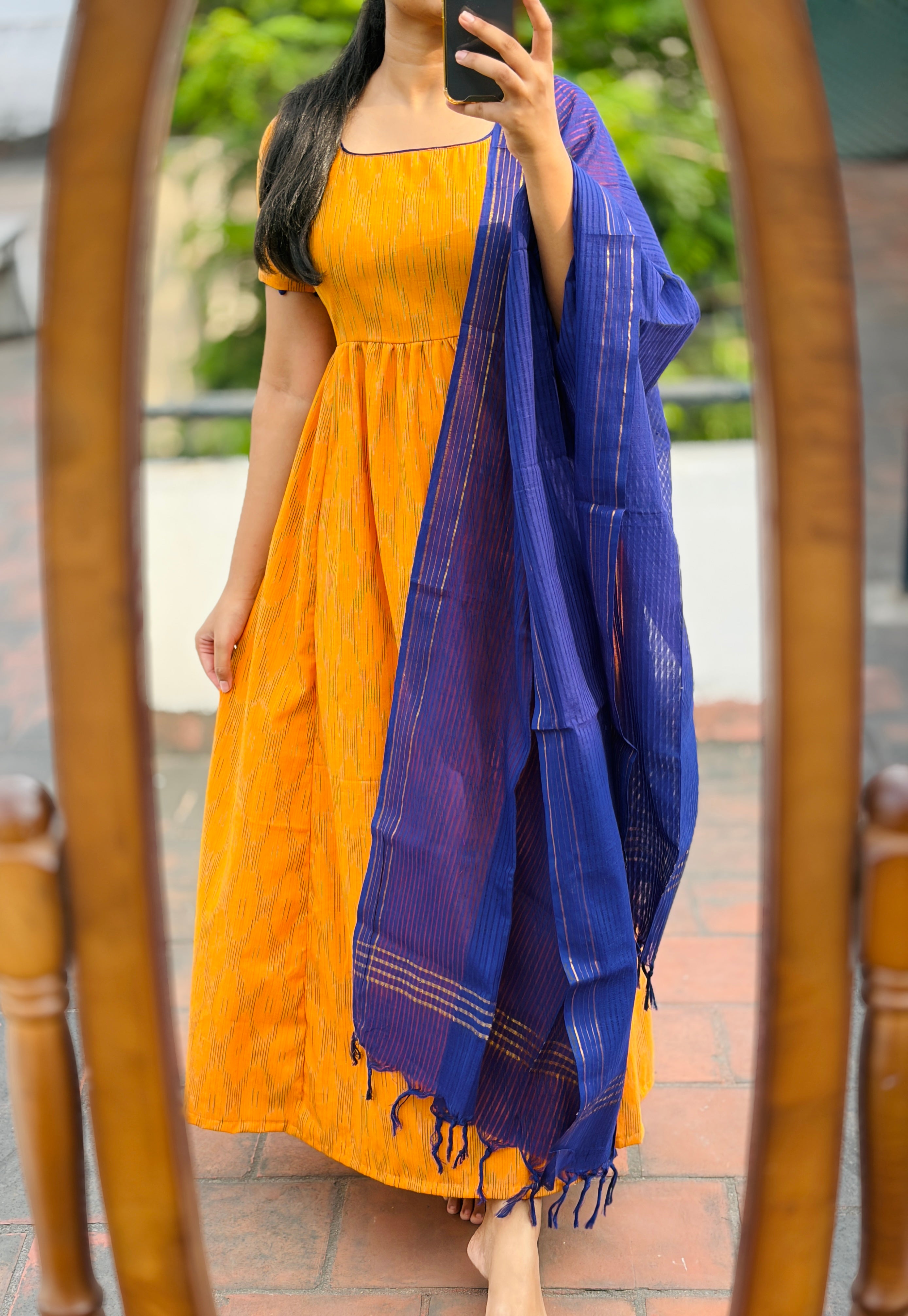 Anarkali with dhupatta (Bottom not included)