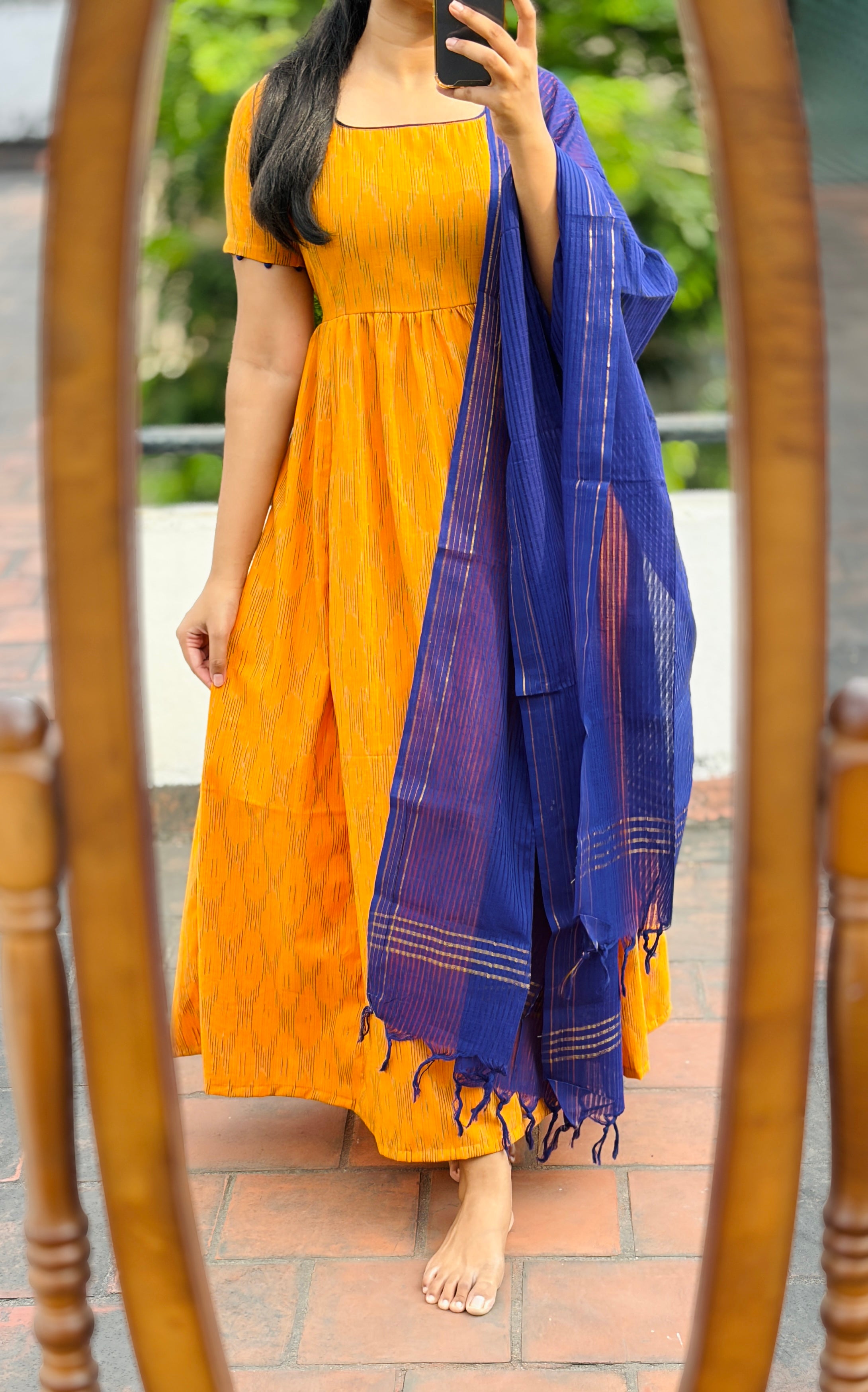 Anarkali with dhupatta (Bottom not included)