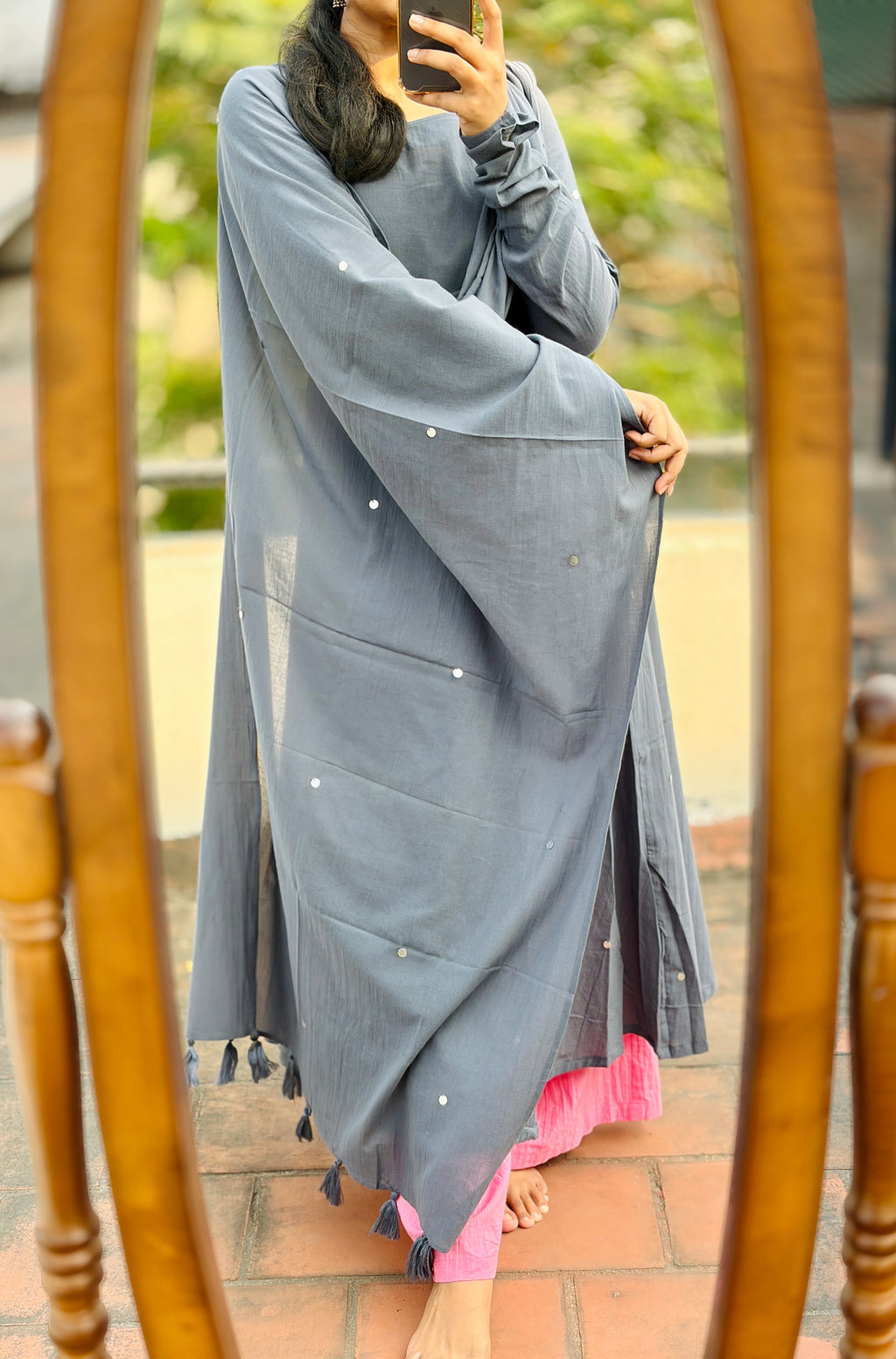 Anarkali with dhupatta (Bottom not included)