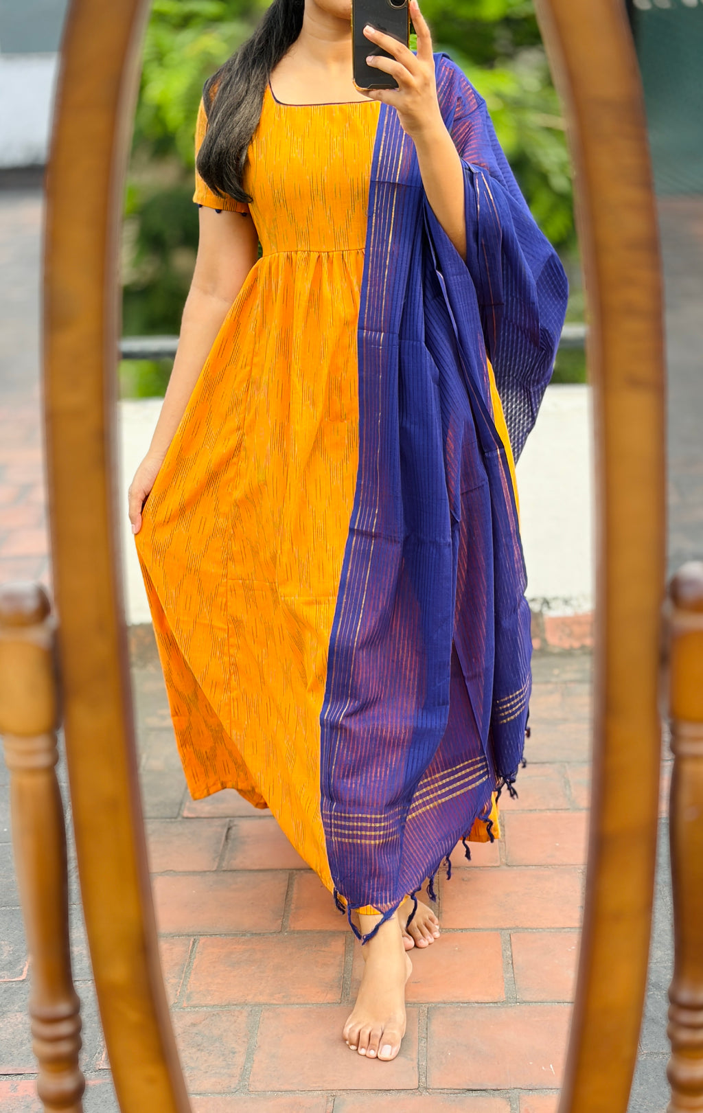 Anarkali with dhupatta (Bottom not included)
