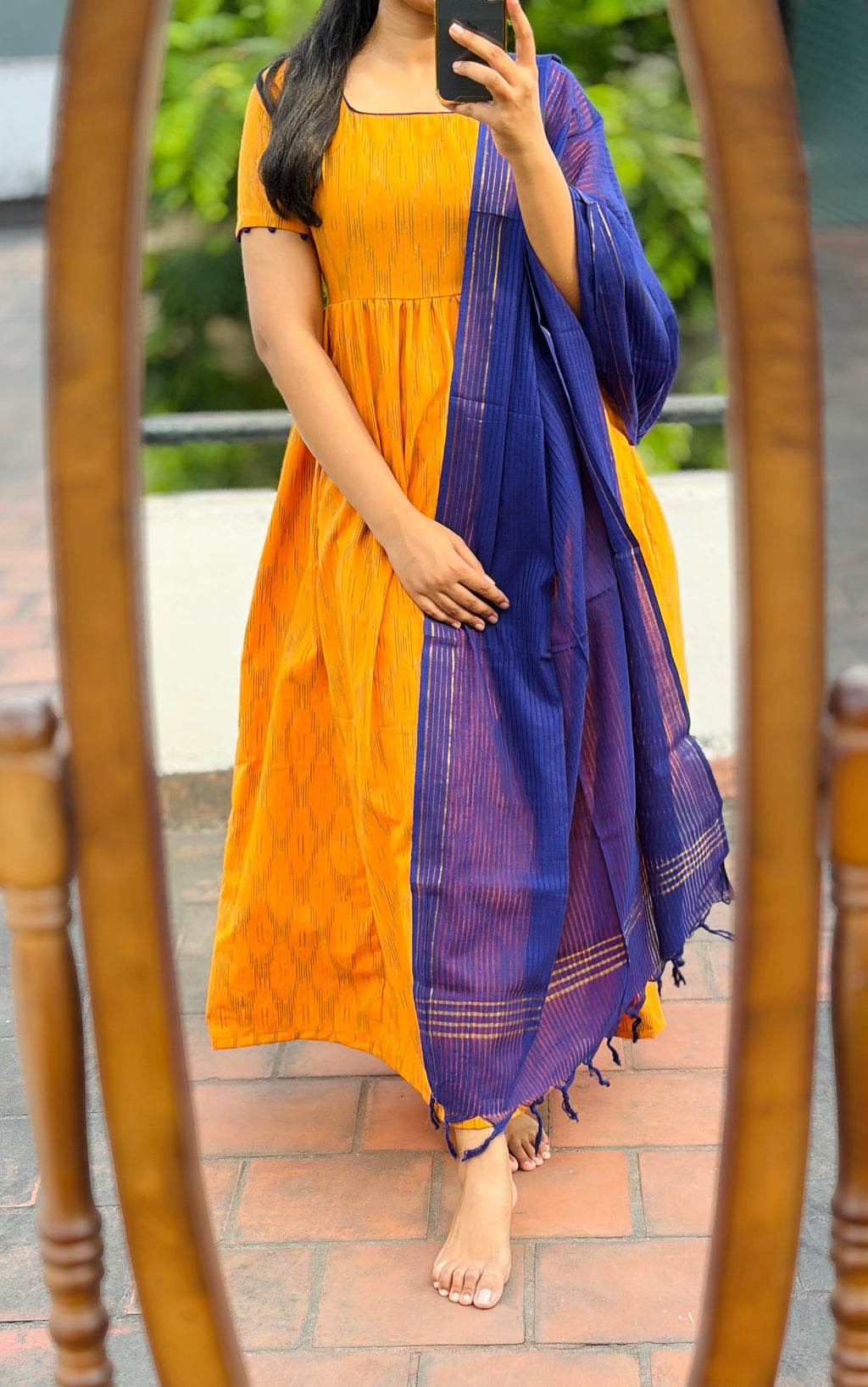 Anarkali with dhupatta (Bottom not included)