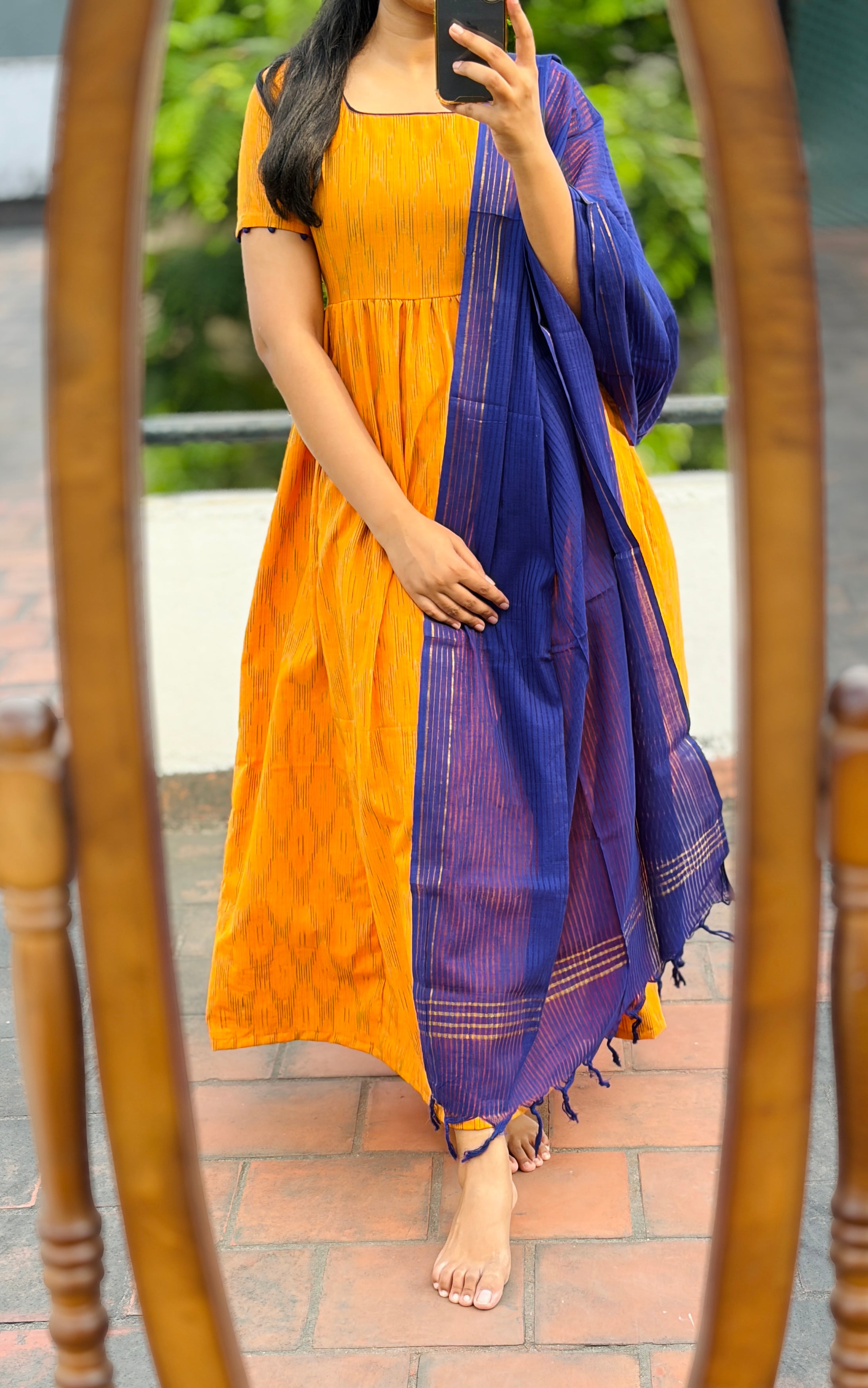 Anarkali with dhupatta (Bottom not included)