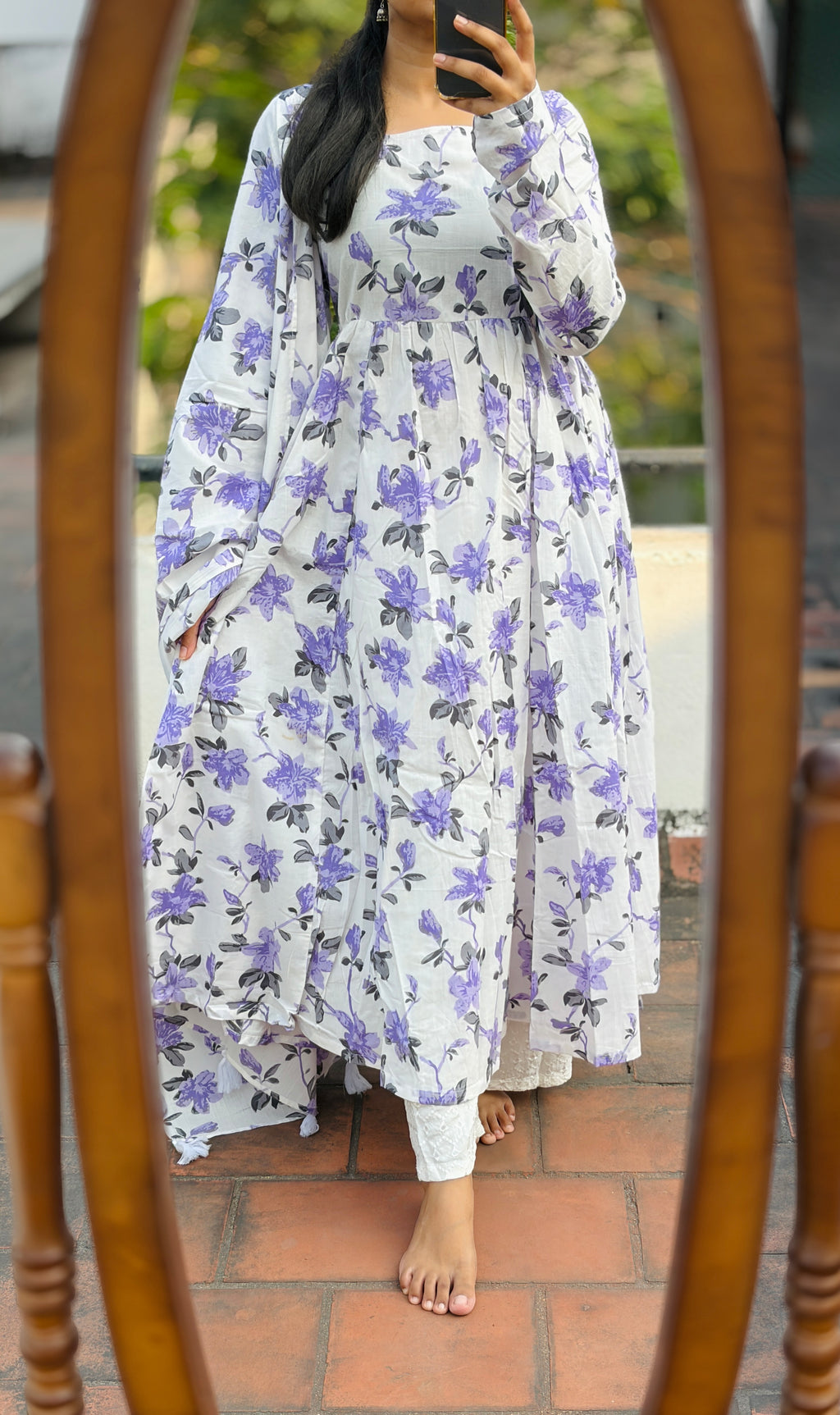 Anarkali with dhupatta (Bottom not included)