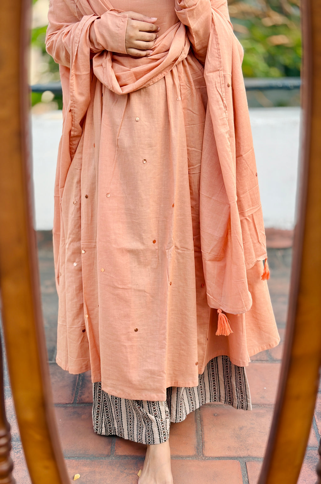 Anarkali with dhupatta (Bottom not included)