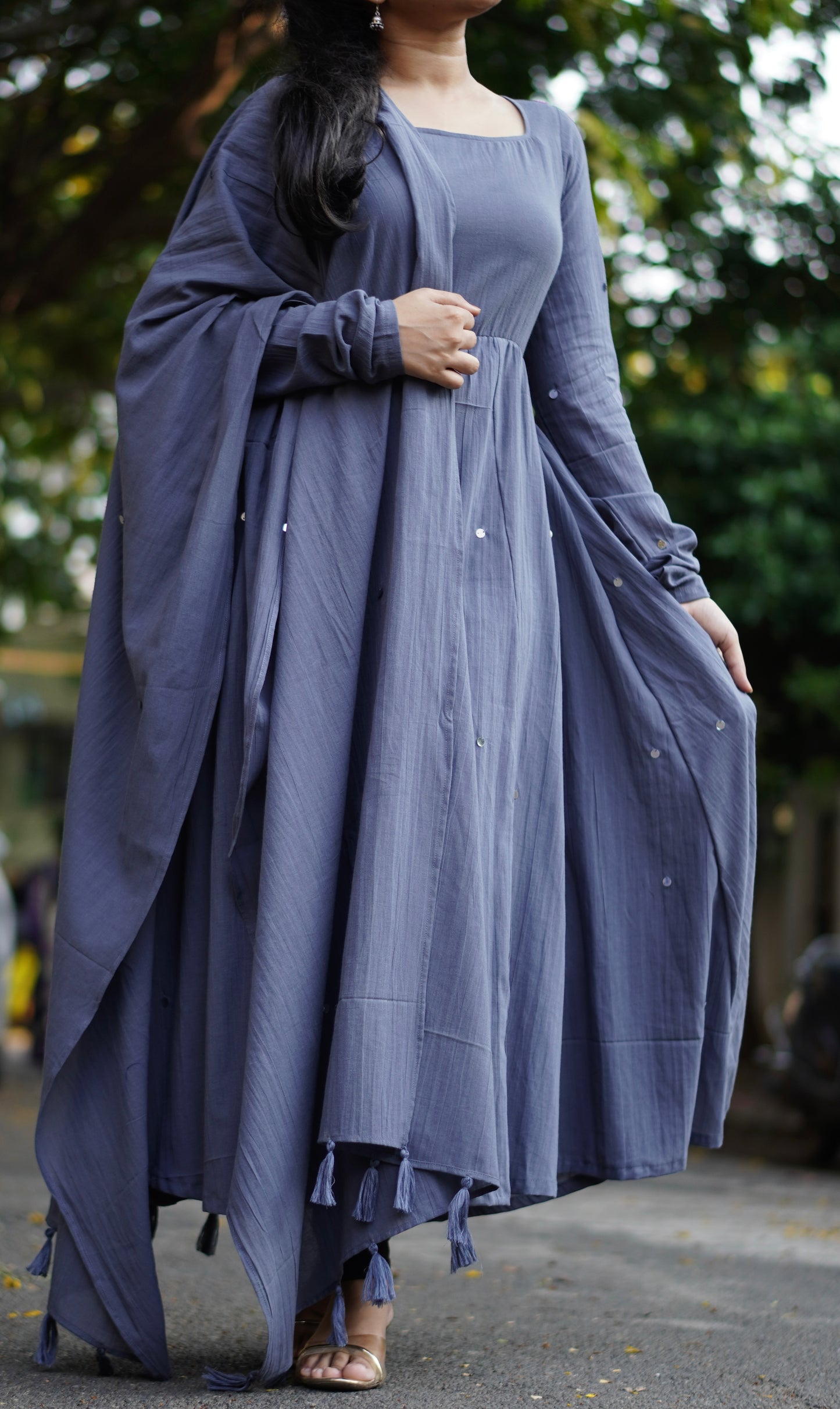 Maxi with dhupatta (Bottom not included)