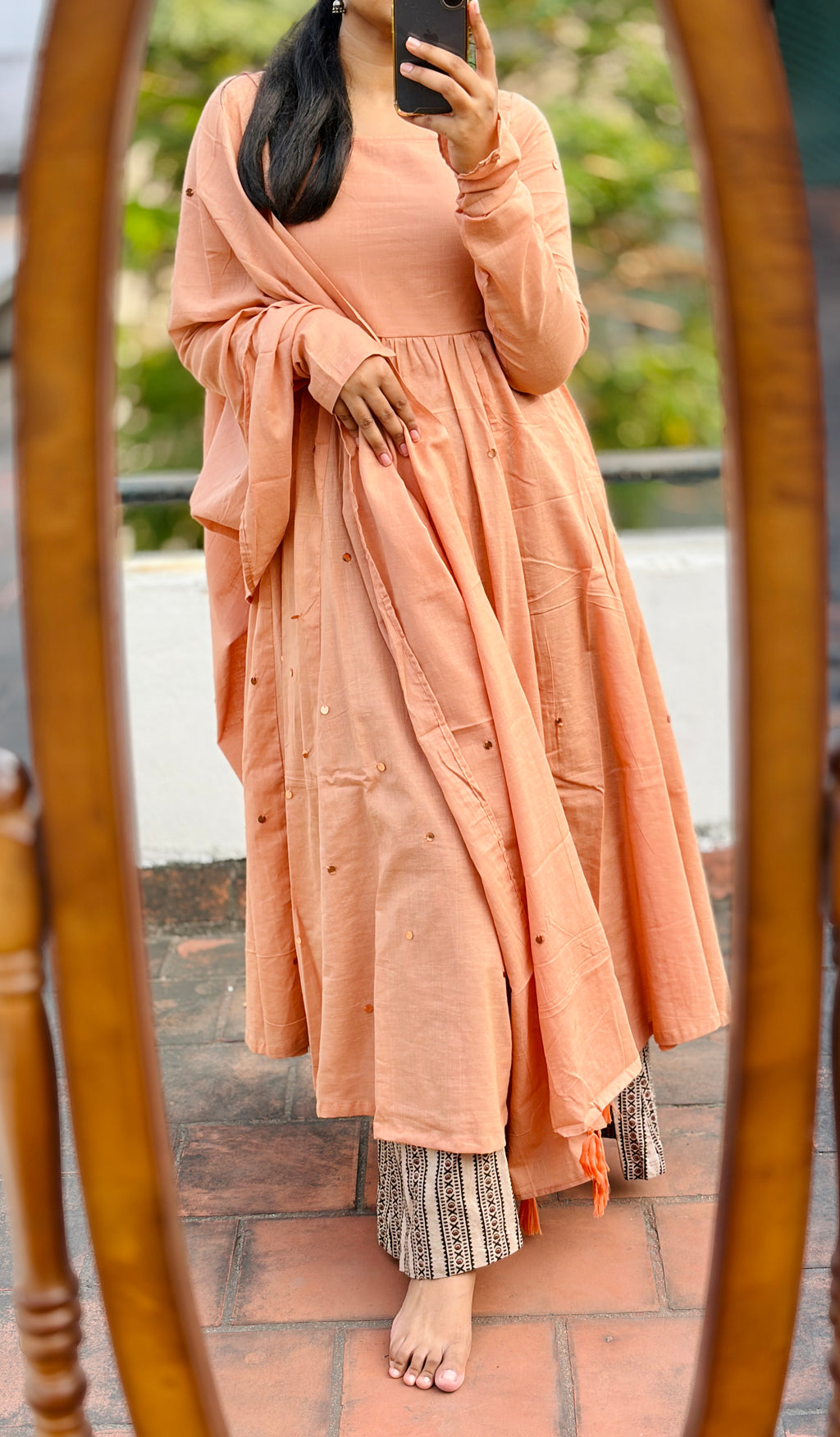 Anarkali with dhupatta (Bottom not included)