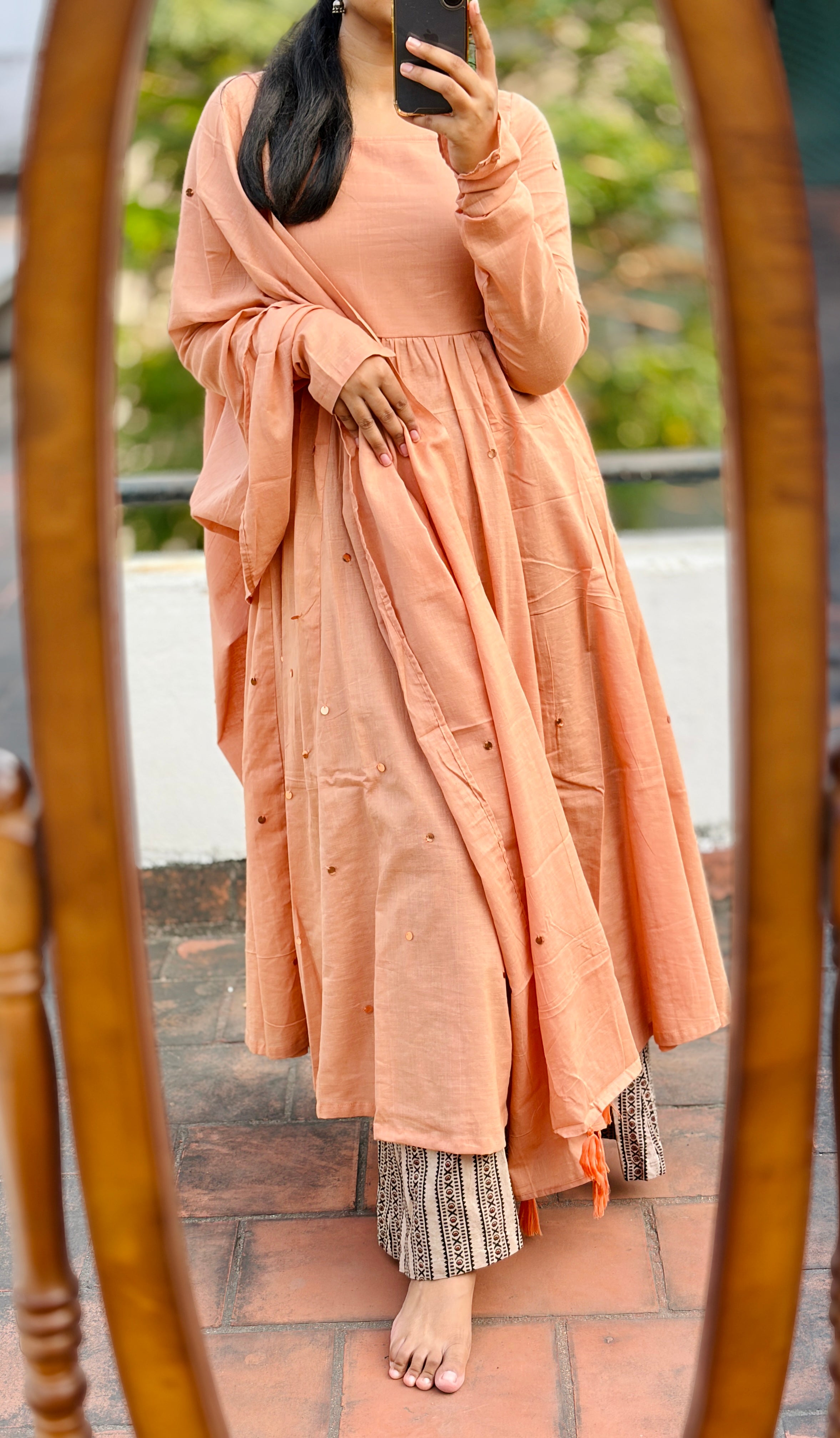 Anarkali with dhupatta (Bottom not included)